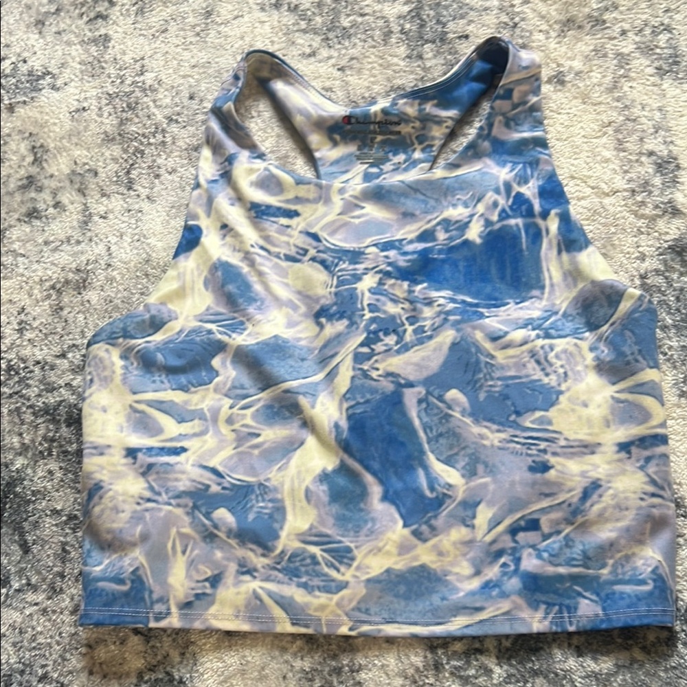 Champion Blue and White Athletic Tank